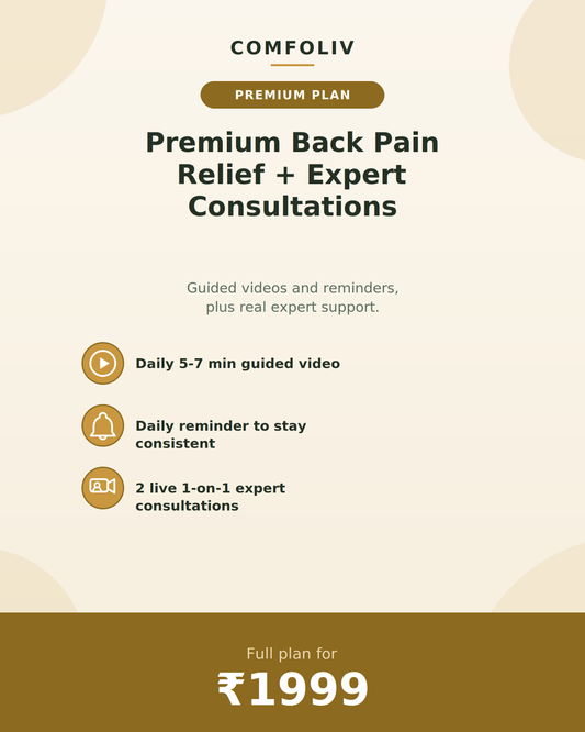 Premium Back Pain Relief + Expert Consultations